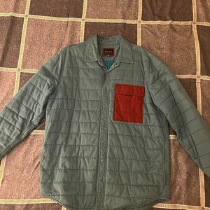 American Eagle Shirt Jacket, Size XL Tall, Green and Red